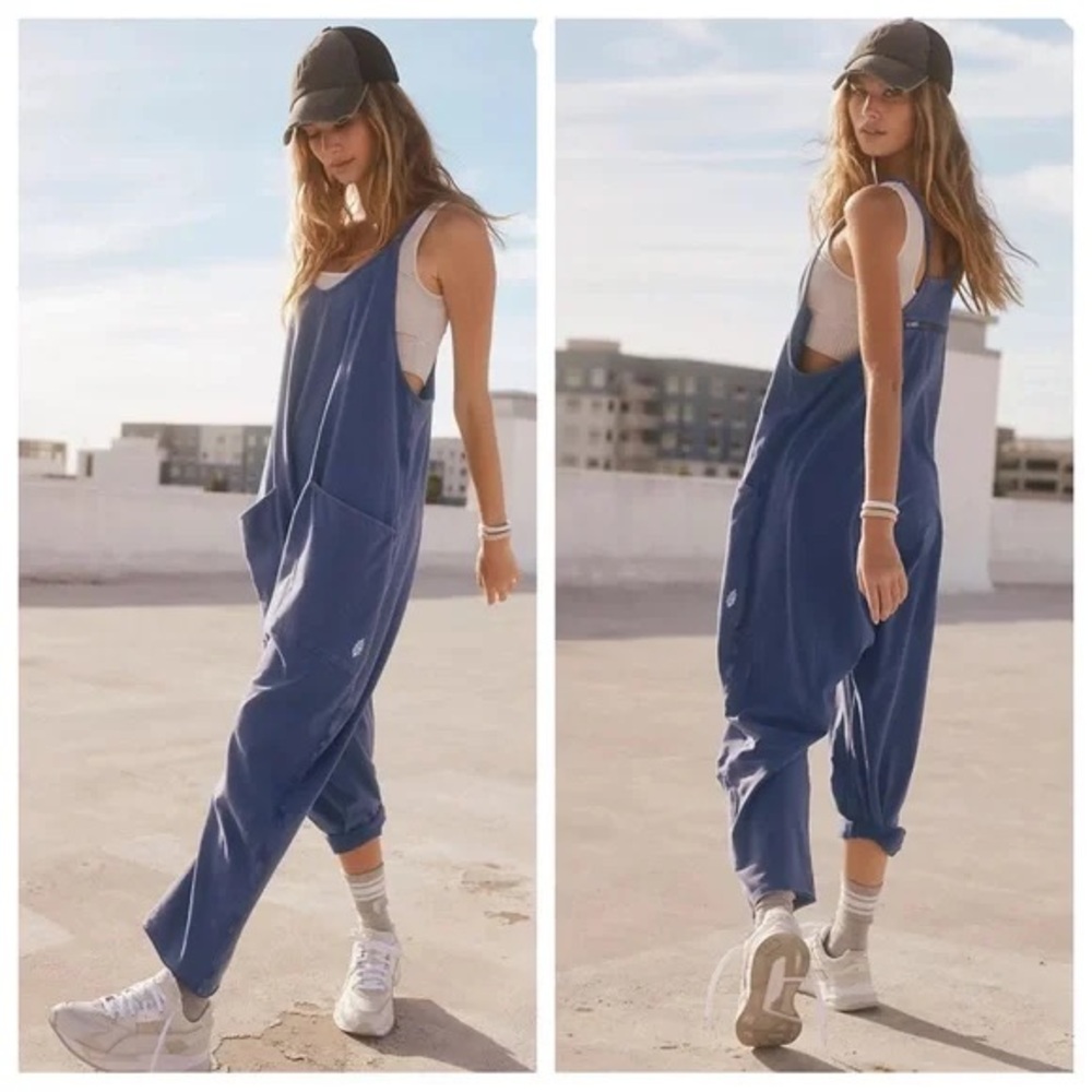ORIGINAL NWOT Free People Hot Shot Onesie SZ S HTF Blue